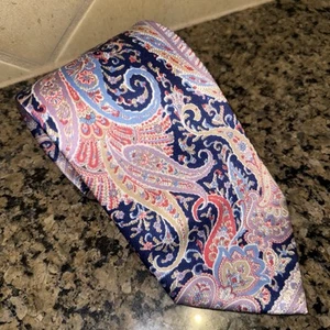 Brioni Colorful Paisley Silk Men Neck Tie Length 61.5” Width 3.5” Rare Italy - Picture 1 of 4