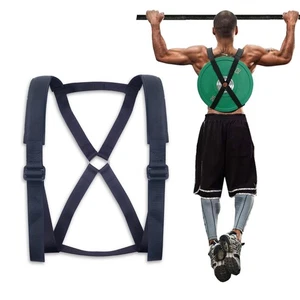 Weighted Vest Strap Barbell Plates Portable Home Pull-ups Plank Weight Training  - Picture 1 of 8