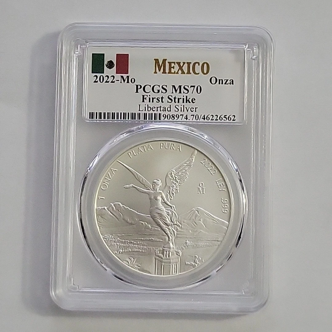 最高鑑定　2023年　メキシコ　 PCGS MS70 リベルタード　リベルタッド 金】メキシコ リベルタ―ド 金貨 1/4oz 8.6gをお買取りさせて頂きました