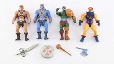 Masters Of The Universe 2001 MOTU Figures Lot Of 4 Cy Klone Man Of Arms He-Man - Image 1 of 4