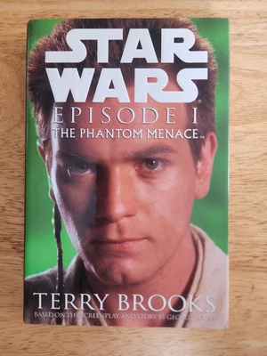 Star Wars Episode 1: The Phantom Menace-Terry Brooks 1st SIGNED Obi-Wan Qui-Gon - Image 1 of 4