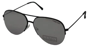 Gafas de sol Kenneth Cole Reaction para hombre negras de aviador KC1307 2C, lentes espejadas - Imagen 1 de 13