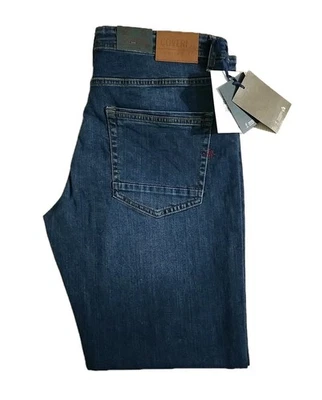 Coveri Blu Jeans Uomo Slim Fit 5 Tasche in Cotone Denim di marca Casual Lavoro