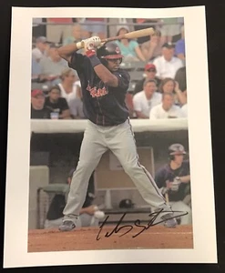 Carlos Santana Cleveland Indians Signed Autographed 8x10 Photo Color - Picture 1 of 2
