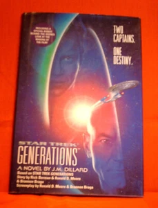 Star Trek Generations Roman Erstausgabe Erstdruck vollständige Zahlenzeile - Bild 1 von 1