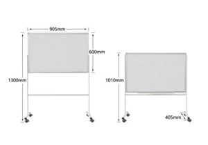 Double Sided Mobile Magnetic Whiteboard 90x60cm with FREE GIFTS - Picture 1 of 12