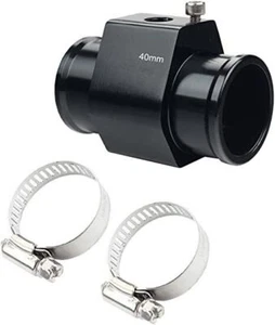 40mm Water Temp Temperature Joint Pipe Sensor Gauge Radiator Hose Adapter Black - Picture 1 of 6