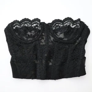Victoria's Secret VTG 80s 90s Lace Corset Bustier Garters 32B 32 B - Picture 1 of 8
