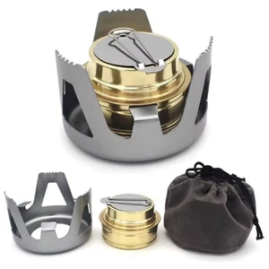 Mini Portable Alcohol Stove Burner Outdoor for Backpacking Hiking Camping Tool - Picture 1 of 13