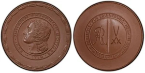 Germany Bottger Life Dates Meissen 66 mm Medal 1935 PCGS MS64 Third Reich - Picture 1 of 2