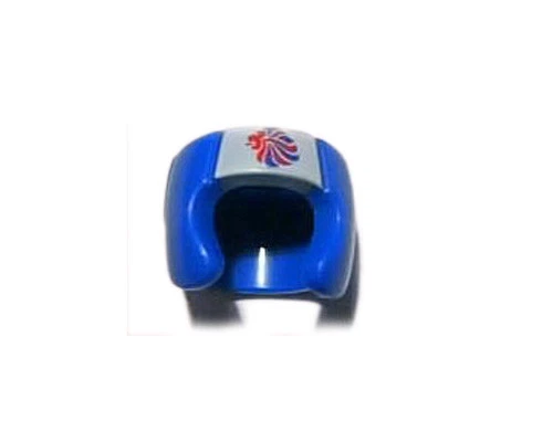 NEW LEGO - Headgear - Town - Helmet Boxing Team GB Logo Blue- Brawny Boxer - Image 1 of 1