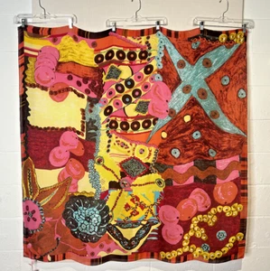 True Vintage NWT CHRISTIAN LACROIX 54 inch Silk Chiffon Scarf Sarong Shawl NEW - Picture 1 of 12