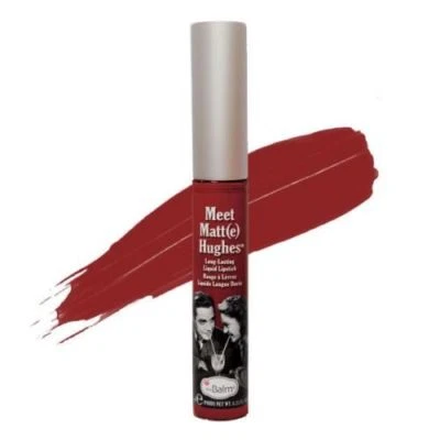 AUTHENTIC THE BALM COSMETICS MEET MATT(E) HUGHES MATTE LIQUID LIPSTICK LOYAL RED - Image 1 of 4