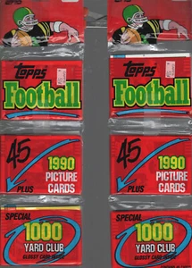 Lote de paquetes de fútbol Topps 1990 - 20 45 tarjetas por paquete - Imagen 1 de 10