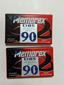 Memorex DBS 90 Normal Bias Minute Position Blank Audio Cassette Tape Sealed - Picture 1 of 2