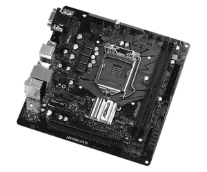 ASRock H410M-HVS Micro ATX Motherboard LGA1200 H410 DDR4 Intel 10th Gen HDMI - Afbeelding 1 van 4