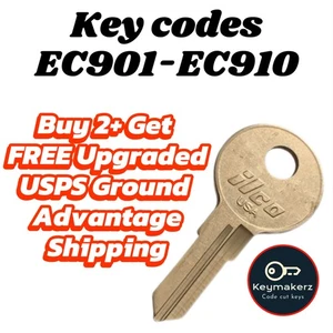 Eberhard Toolbox Keys Replacement Spare key Cut to Your Code EC901-EC910 - Picture 1 of 2