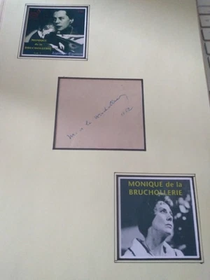 Pianist- Monique de la Bruchollerie- original  Signatur 1952 - Bild 1 von 2