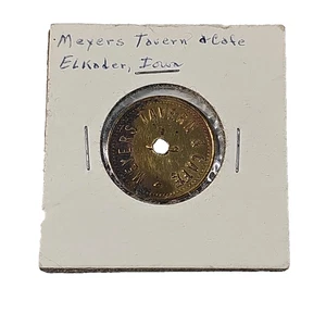 MEYERS TAVERN & CAFE ELKADER IOWA 5¢ TRADE TOKEN - Picture 1 of 6