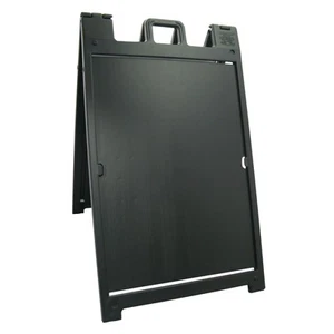 Plasticade Deluxe Signicade Double Sided Sign Stand, Black (Open Box) (2 Pack) - Picture 1 of 6