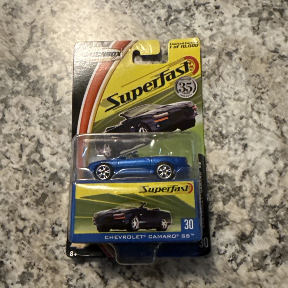 2004 Matchbox Superfast Chevrolet Camaro SS #30 Blue  - Image 1 of 1
