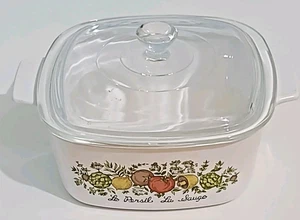 DE COLECCIÓN Corning Ware Spice O’ Life Le Persil La Sauge 1,5 cuartos A-1 1/2-B con tapa - Imagen 1 de 6