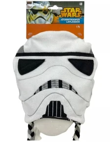 Star Wars Stormtrooper Youth Beanie Hat Fleece Lined Graphic Cosplay Laplaner - Picture 1 of 3
