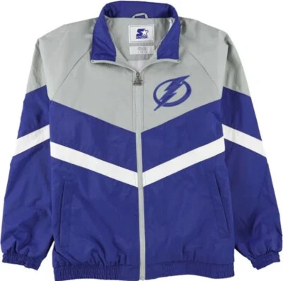 RARE NWT NHL Tampa Bay Lightning Starter Jacket Hockey Size 2XL XXL Nylon TBL - Image 1 of 4