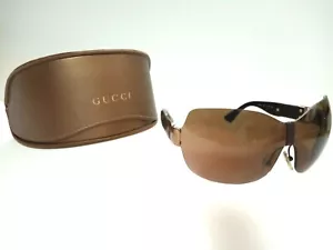 Authentische FENDI Sonnenbrille FS448 braune Gläser ohne Gestell + GUCCI Bronze Etui Vintage - Bild 1 von 12