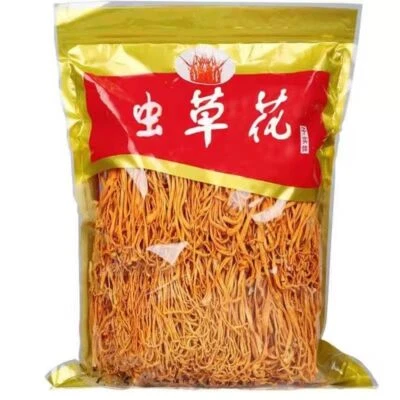 Premium Jin Chong Cao Champiñón Cordyceps Militaris Hongo Chong Cao Hua 500 g Foto 1 de 4