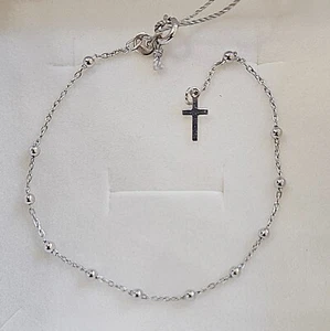 Bracciale Rosario Argento 925 Palline 2,5 mm Lunghezza 18 cm - Imagen 1 de 4