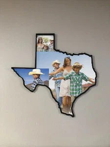 US PHOTO MAP - TEXAS FRAME . 3D Printed 10x 10 inch,Travel Memory Map ... - Picture 1 of 4