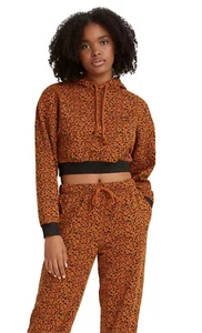 Levi's Women's Laundry Day Sweatshirt Hoodie - Leopard Print Sz Small - Picture 1 of 7