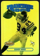 RANDY MOSS VIKINGS HOF GOLD REFRACTOR DIE CUT 14 SP 2000 BOWMAN'S BEST FRANCHISE