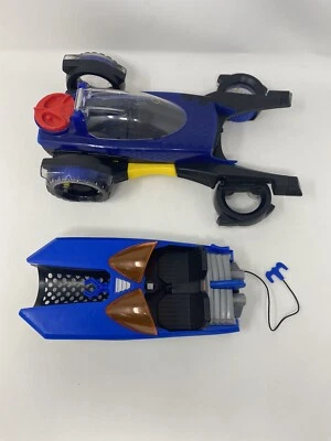 Imaginext Transforming Batimóvil Vehículo Flotador Jet 2015 Bat Copter Barco Foto 1 de 4