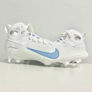 Nike Alpha Huarache 9 Elite Mid “White Uni Blue” Men’s Size 4.5 Lacrosse Cleats - Picture 1 of 8