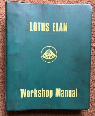 LOTUS ELAN FORD Twin cam FACTORY WORKSHOP MANUAL PARTS RS Sport GT Europa + 2 — 第 1/4 张图片