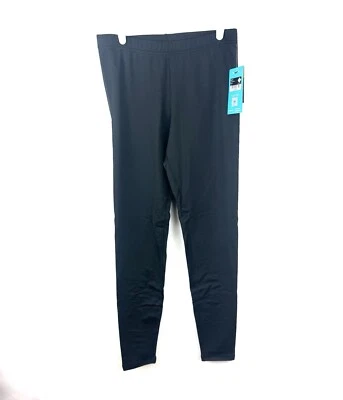 Pantalones ajustados de gamuza negros talla grande Hot Chillys para hombre Foto 1 de 4