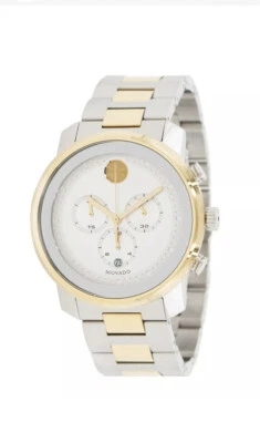 Nuevo reloj cronógrafo Movado Bold de acero inoxidable de dos tonos para hombre 3600432 Foto 1 de 2