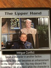 THE UPPER HAND THE GREAT WAR BABYLON 5 CCG RARE CARD NEAR MINT UNPLAYED