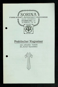 5 SCHREIBEN und PROSPEKTE über "SORINA" PRODUKTE, Hamburg 1920 - Bild 1 von 3