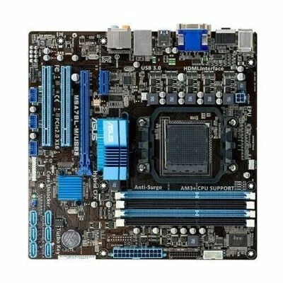 ASUS M5A78L-M/USB3 Socket AM3+ Motherboard AMD 760G DDR3 uATX USB3.0 HDMI SATA3 - Image 1 of 3