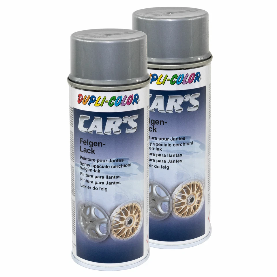 Felgenlack silber 2x 400 ml Felgenspray Lack Spray Dupli Color Cars Felge 358919 - Bild 1 von 4