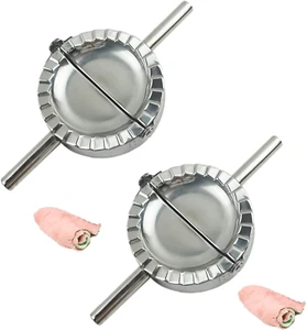 2Pcs Stainless Steel Ravioli Mold Pierogi Dumpling Maker,X-Large Size 5" Goya... - Picture 1 of 1