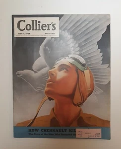 1942 COLLIER'S MAGAZINE JULY 4 Excellent Condition. Like New! White pages RARE - Picture 1 of 3