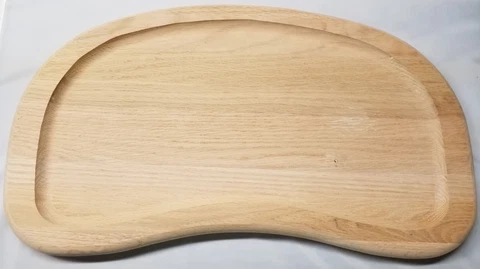 Solid Grooved Red Oak High Chair Tray wood antique seat baby toddler infant chil Cover