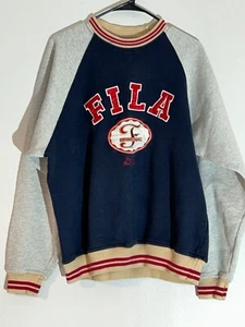 90'S Fila logo sweatshirt, men's  Medium vintage /eaa433235 - Picture 1 of 7