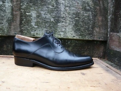 J M WESTON OXFORD SCHUHE SCHWARZ LEDER UK7 HERREN TOP ZUSTAND - Bild 1 von 4
