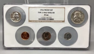 1956 Proof Set - NGC - PF 66 - Type 2 Half Dollar - Picture 1 of 12