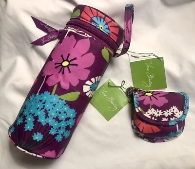 Juego de 2 piezas para bebé VERA BRADLEY FLUTTERBY soporte para carrito de biberón y cápsula para chupete Paci Nuevo con etiquetas Foto 1 de 4